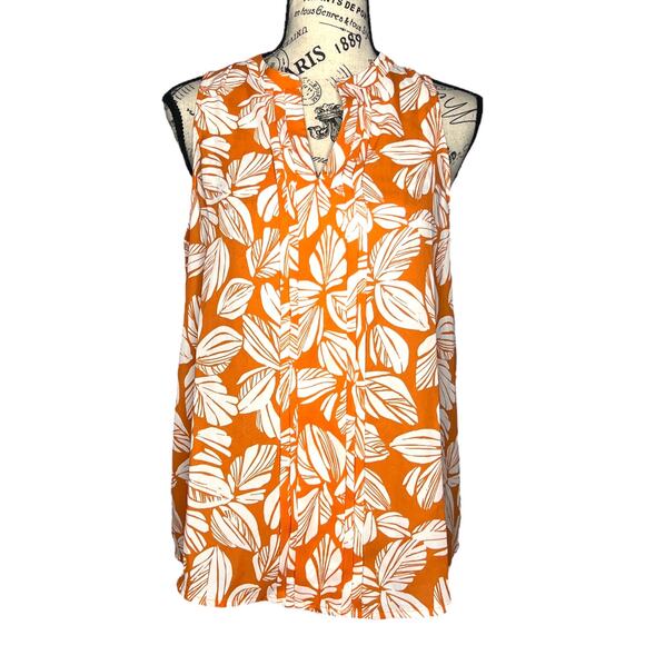 41Hawthorn X-SMALL Breyson Pleat Detail Split Neck Blouse - Stitch Fix Top - Picture 1 of 16